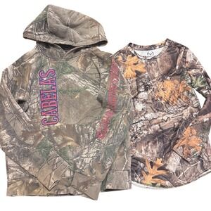 Kids Camo/Hunting Bundle Cabelas Hoodie Realtree Long Sleeve Boys Sz 8 M Outdoor